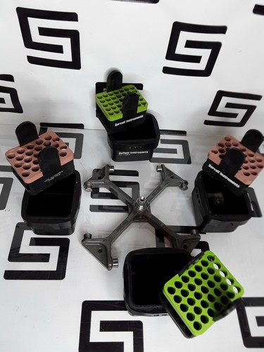 Used SORVALL RT 6000 T6000 CENTRIFUGE H1000B ROTOR DUPONT 11053 BUCKETS INSERTS