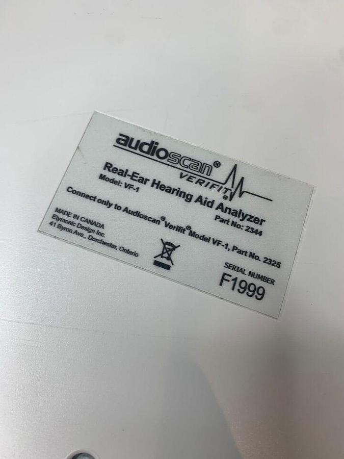 Used VF-1 Verifit 2344 Hearing Analyzer Real-Ear NO CABLES /