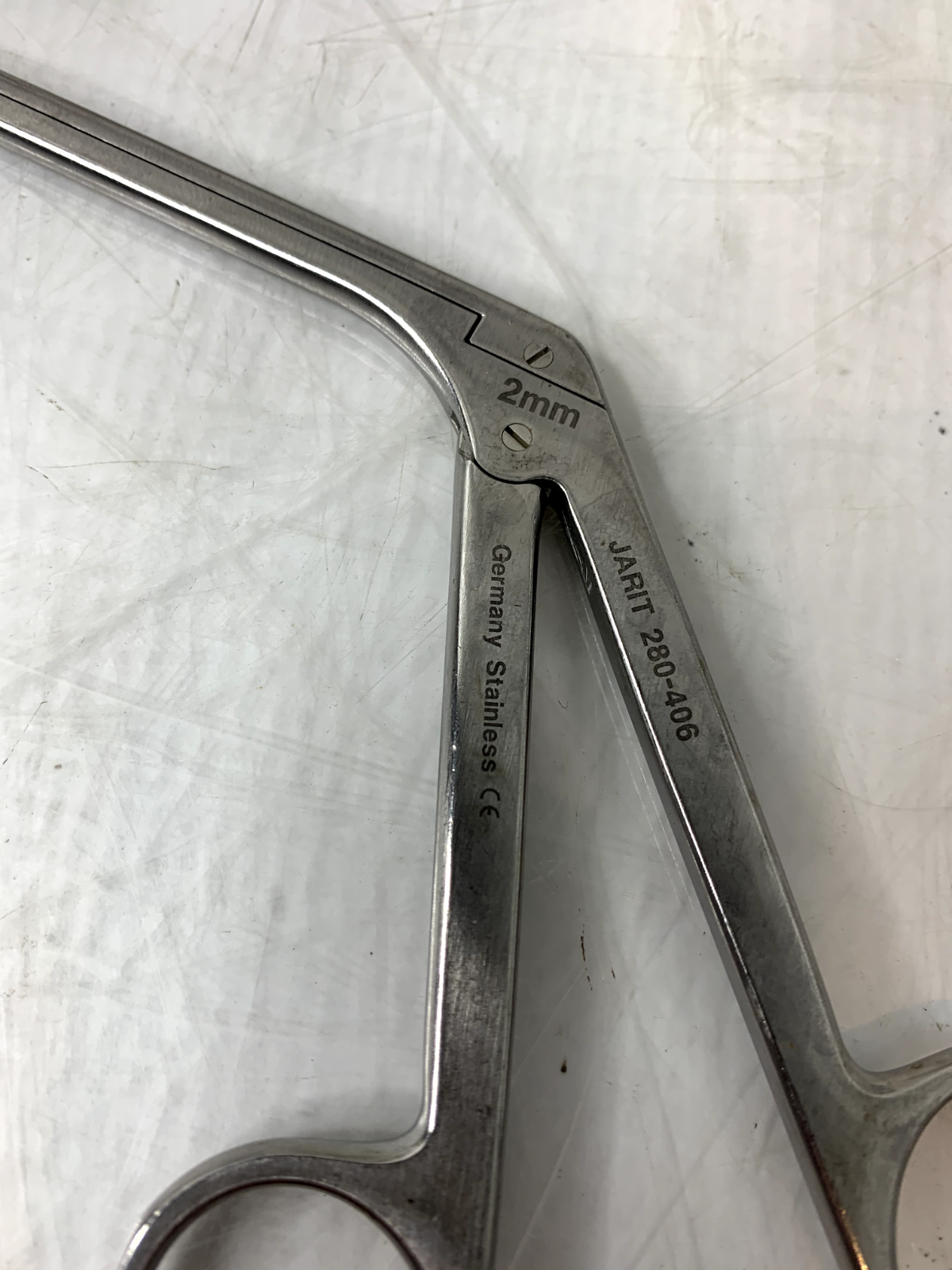 Used Jarit 280-406 Angled Rongeur Cushing 4.0mm x 10mm Up  230mm