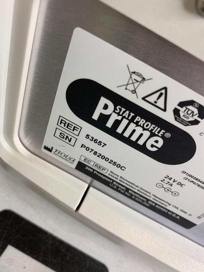 Used NOVA BIOMEDICAL CORP. Stat Profile Prime