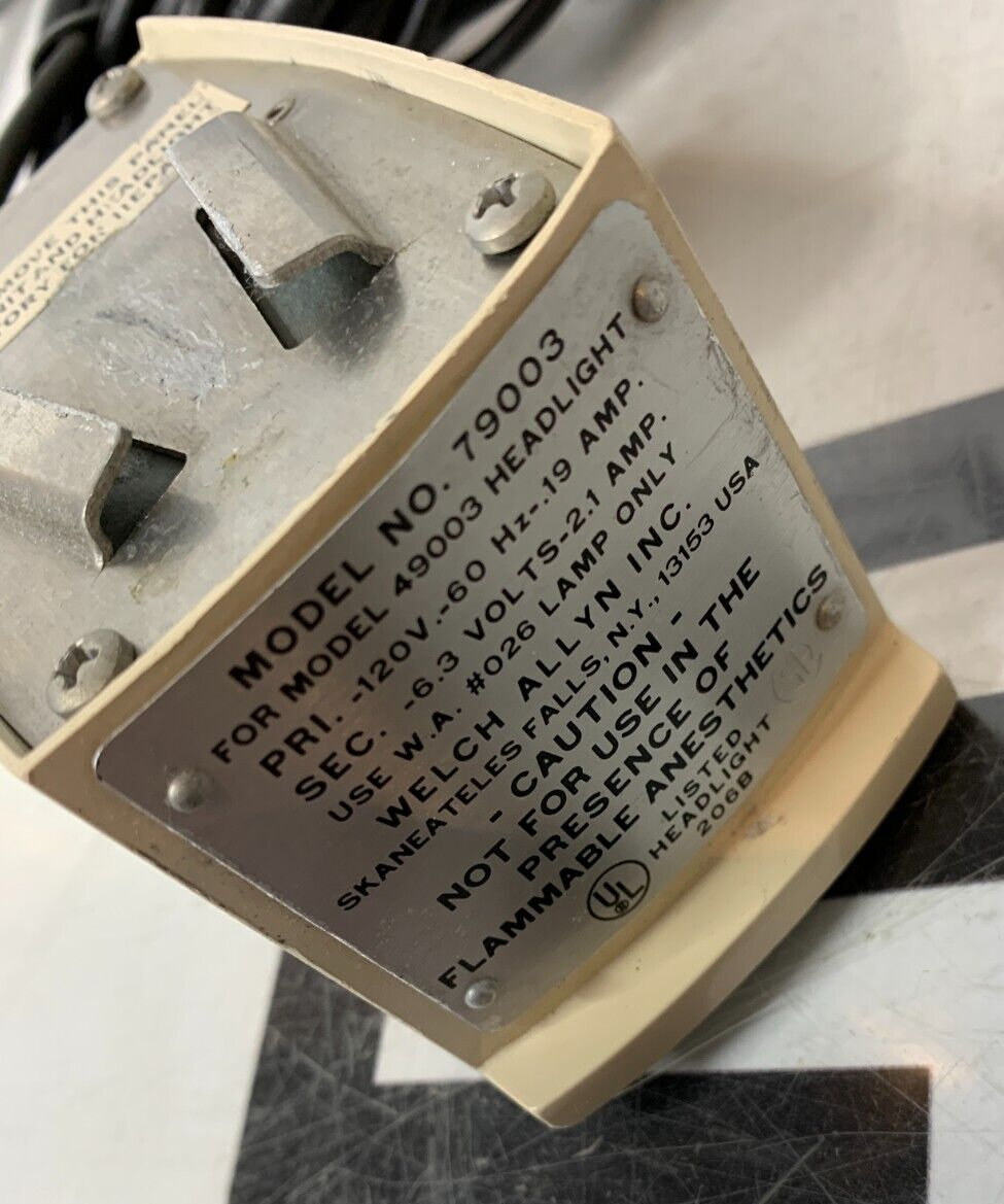 Used Welch Allyn 79003 Wired Supply only for Halogen Headlight WARRANTY