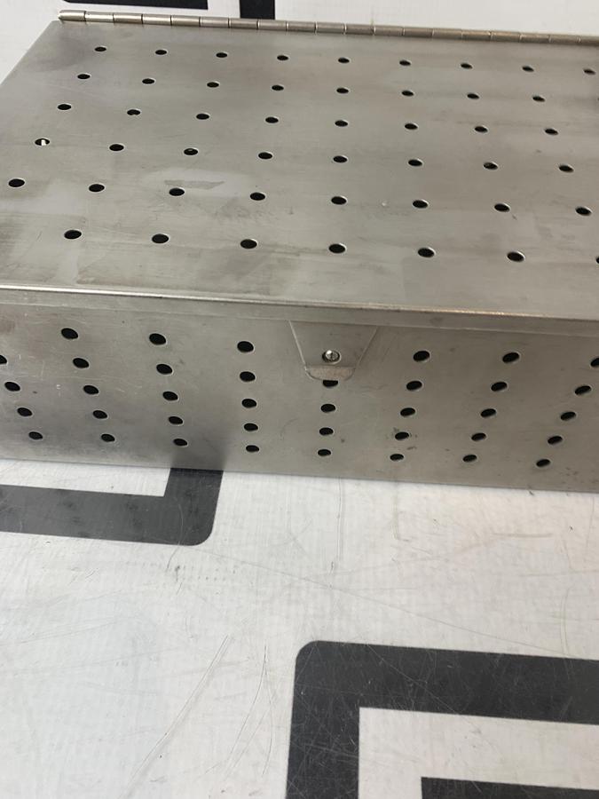 Used Zimmer 5052-12 Autoclave Sterilization Case 10-1/4 x 7-1/8 x 3-1/2 Hall Amsco #B