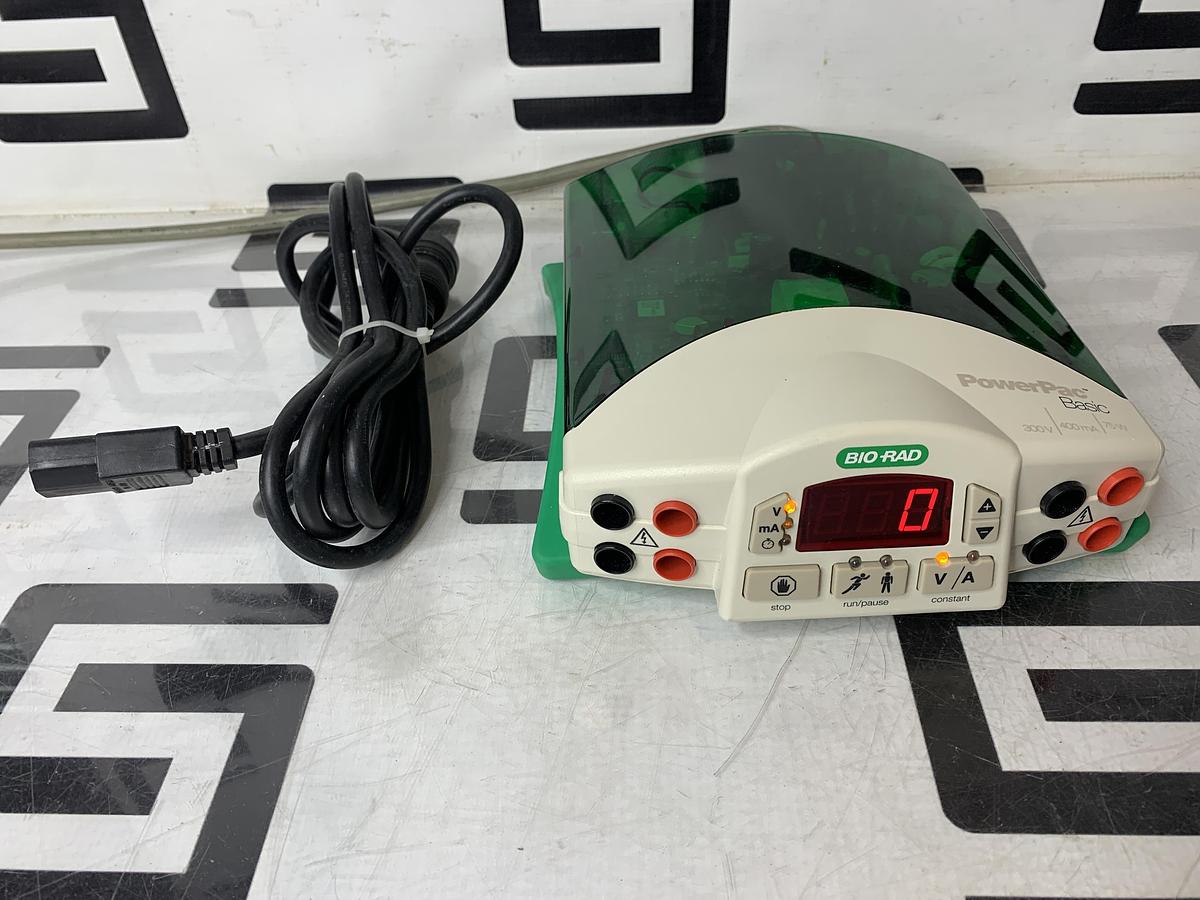 Used Bio-Rad PowerPac Basic Electrophoresis Power Supply 300V 400mA 75W 041BR