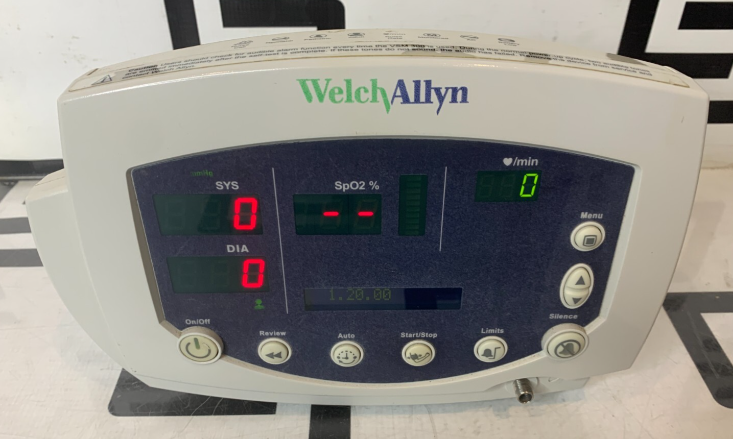 Used Welch Allyn 53N00 Vital Signs Monitor NIBP BP Blood Pressure 300 Series SPO2