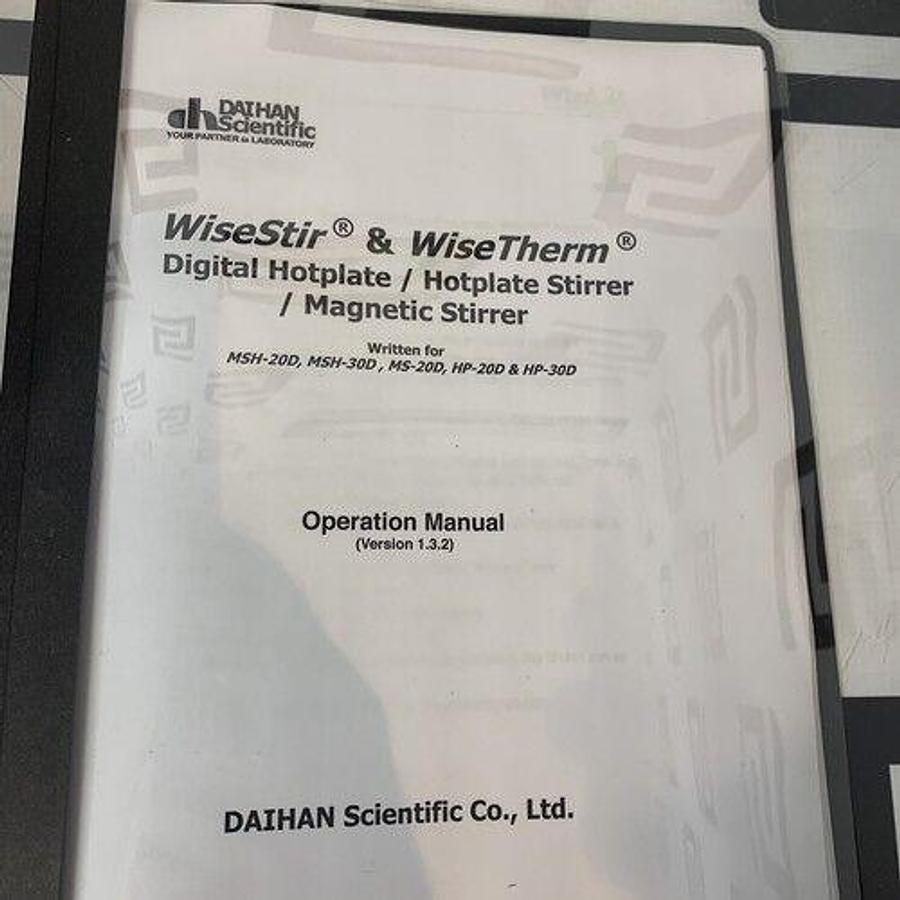 Used Wisd HP-20D Digital Ceramic Hotplate Wise Therm Wisetherm Heat Hot Plate Daihan