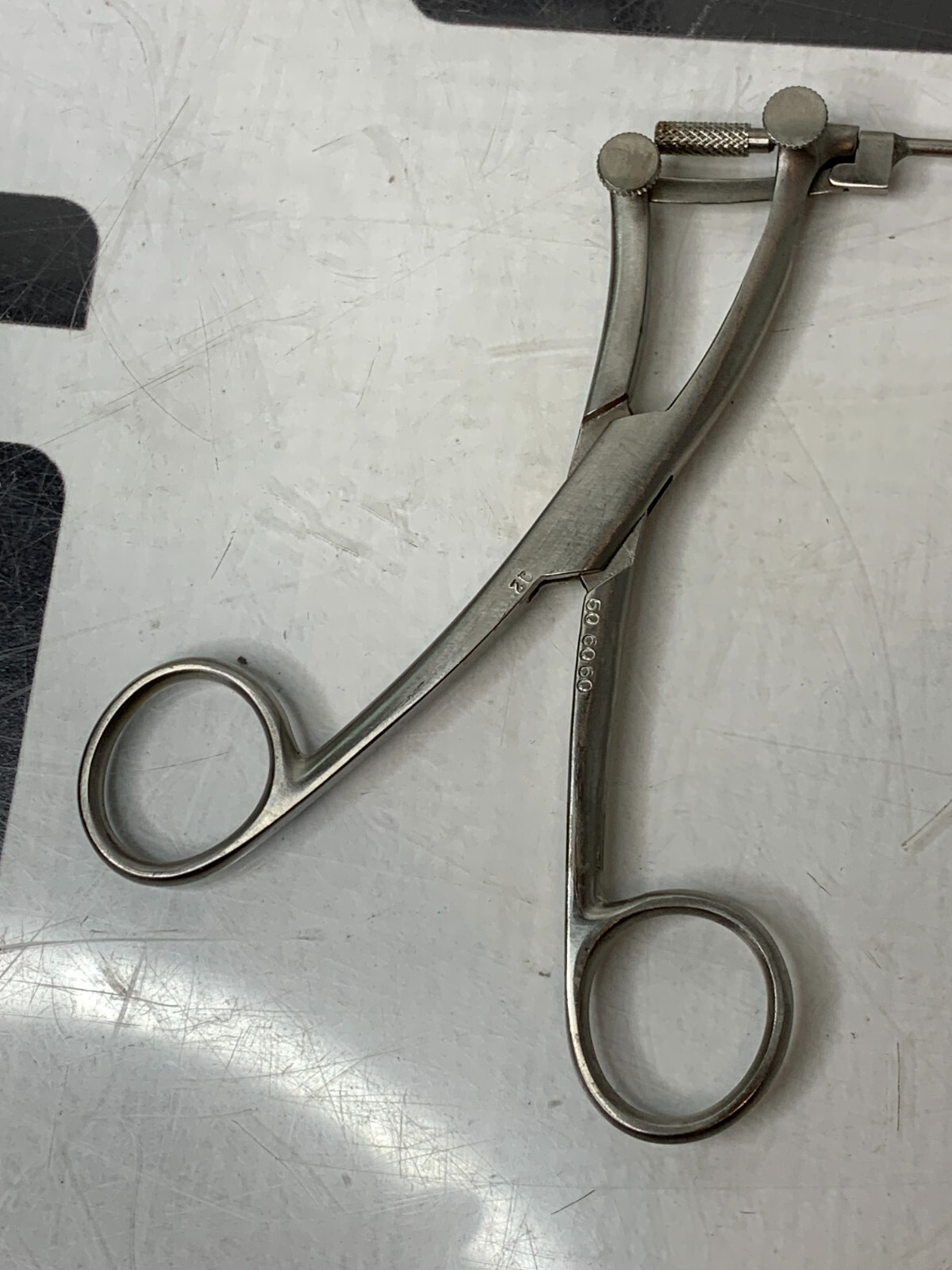 Used Pilling 50-6060 Jackson Grasping Forceps Peanut ENT 35cm Straight Serrated