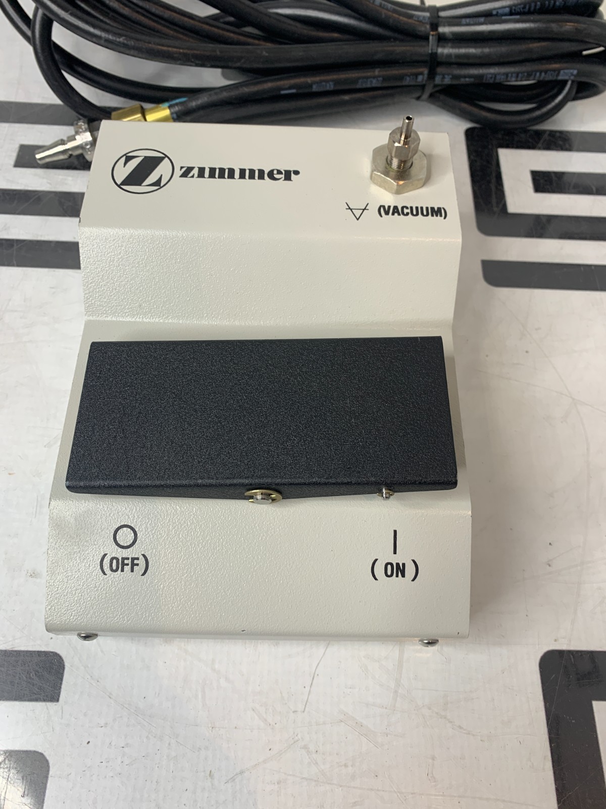 Used Zimmer 00-5049-086-00 Vacuum Foot Pump II 5049-086 w/ Schrader Hose Adapter-Air