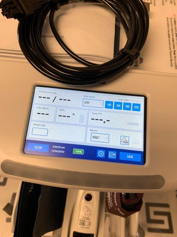 Used IQvitals Zone Monitor Rolling Mobile Stand Cart 200360 w/ TAT-5000