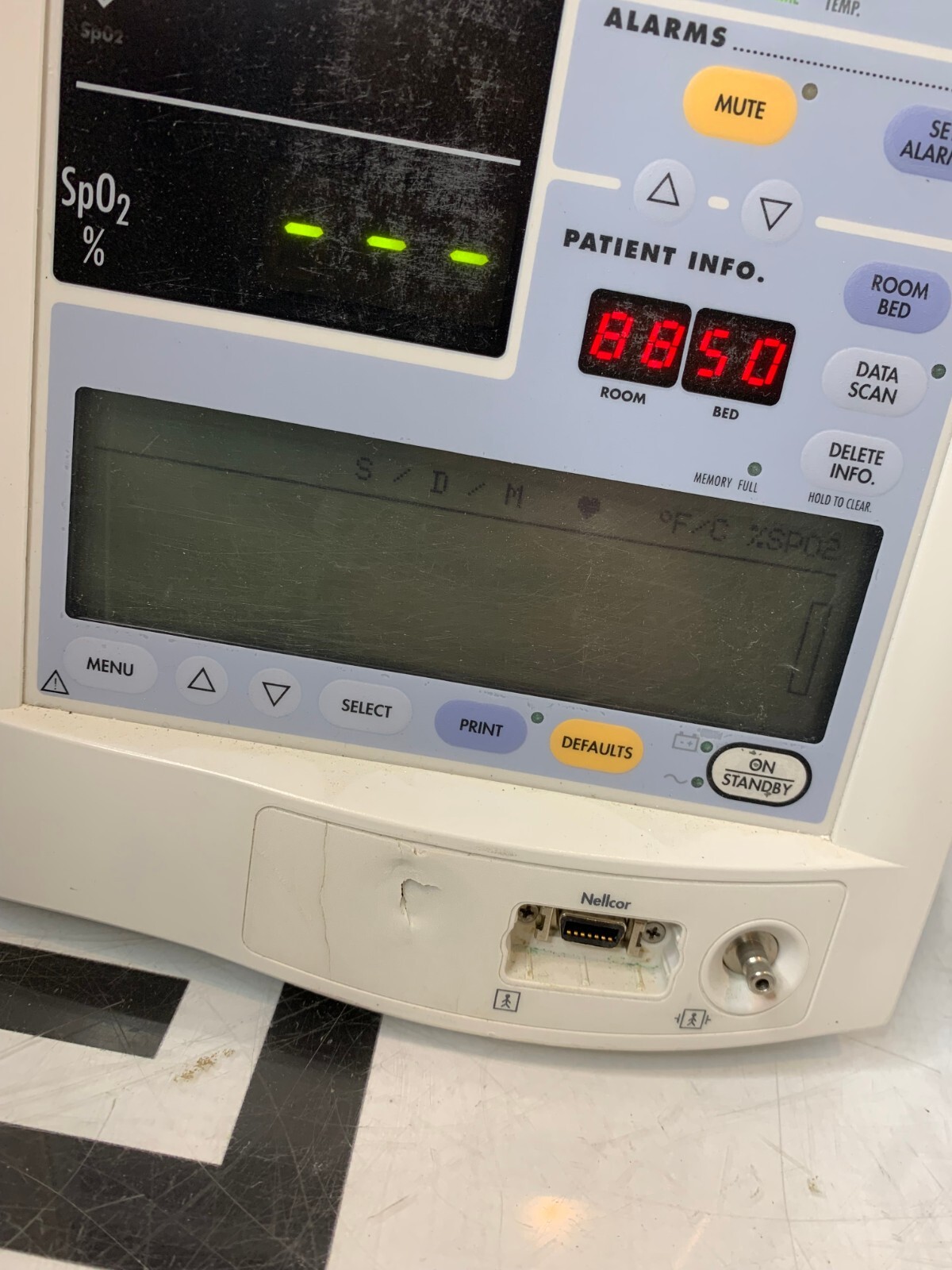 Used Mindray Datascope Accutorr Plus Patient Bedside Vitals Monitor NIBP SPO2 Battery