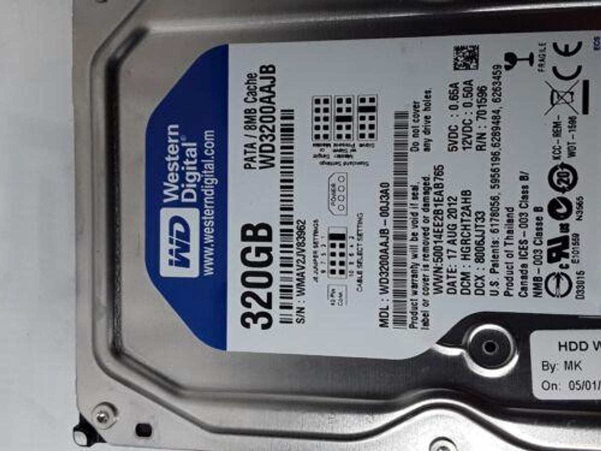 Used IU22 IE33 4535 613 29512 2.0.0.1 OS SIP1 iU22/iE33 Hard Drive 320GB