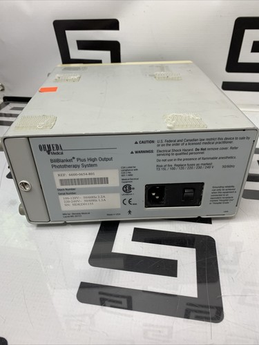 Used BILIBLANKET PLUS 6600-0652-801 HIGH OUTPUT PHOTOTHERAPY SYSTEM & 6600-0532-801