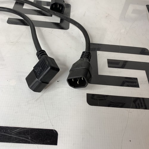 Used Lot of 4 Pack C20 to C13 Extension Power Cord 10A/250V 18 AWG IEC 60320 1 FT 1'