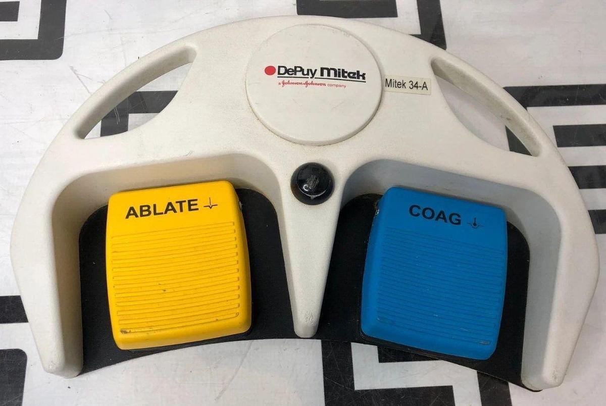Used DEPUY MITEK DePuy 34-A Wireless Footswitch Footpedal 227214 REF 792025 Foot Pedal
