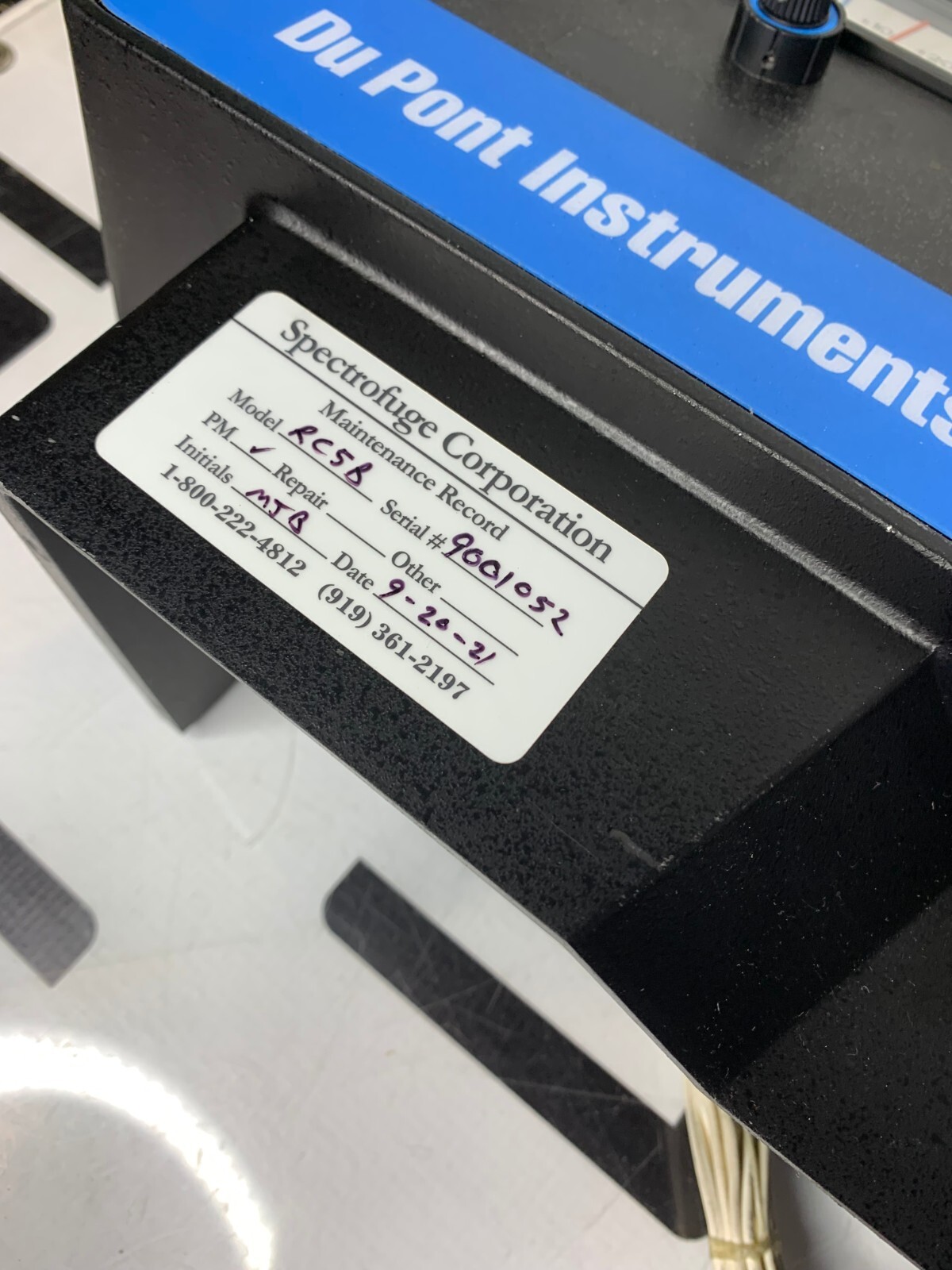 Used SORVALL 74040 FRONT CONSOLE PANEL ASSY HOUSING FOR RC-5B SUPERSPEED CENTRIFUGE