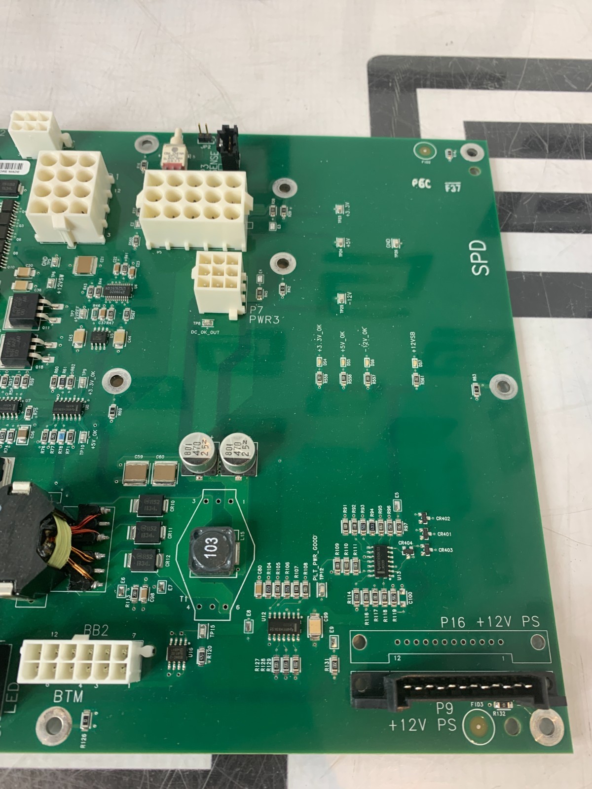 Used PHILIPS IE33 IU22 453561264873 ULTRASOUND SPD BOARD ASSEMBLY REV A 453561265473A