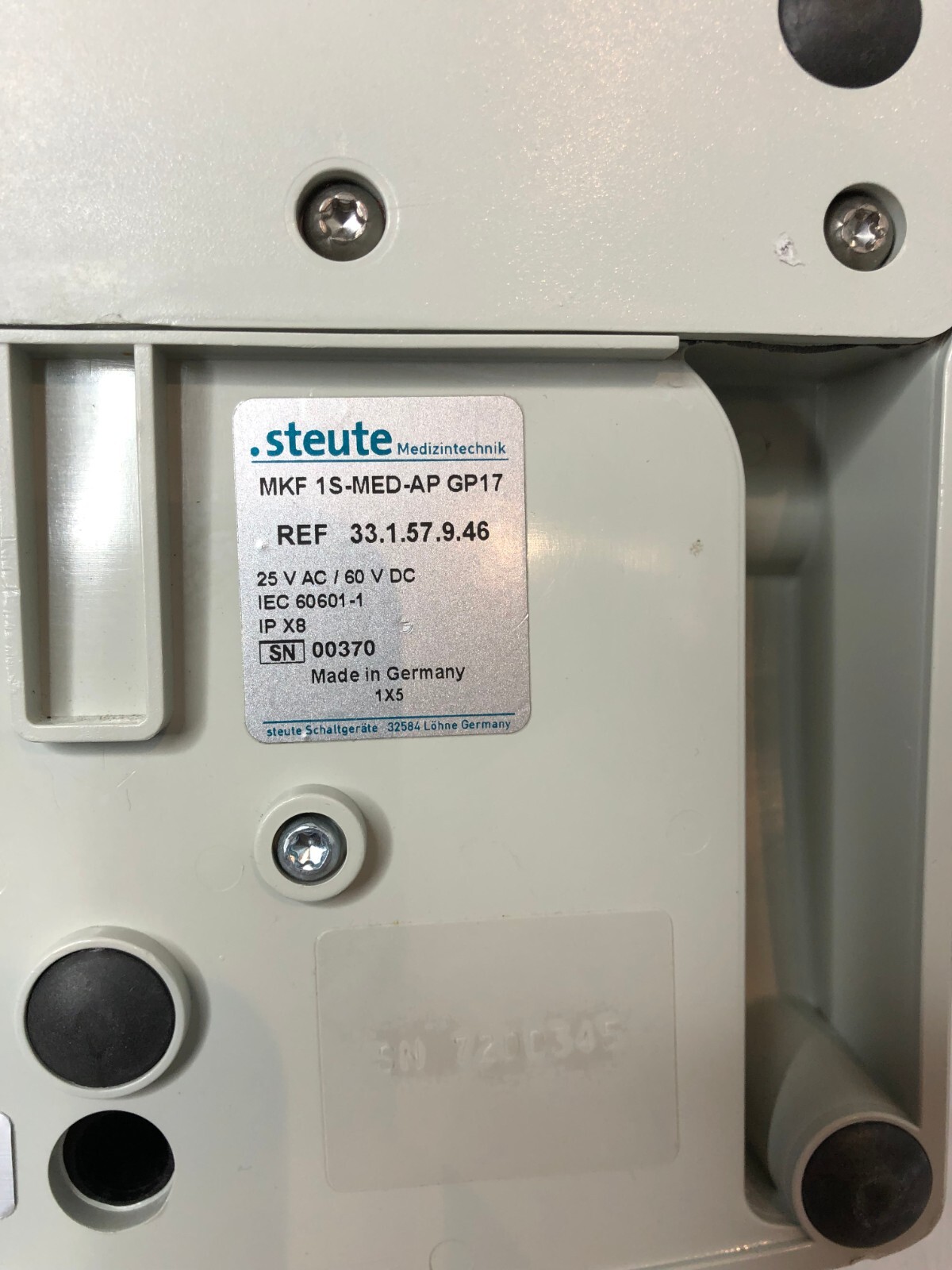 Used Olympus MAJ-1939 Smoke Evacuator Footswitch REF 33.1.57.9.46 Foot Pedal Switch