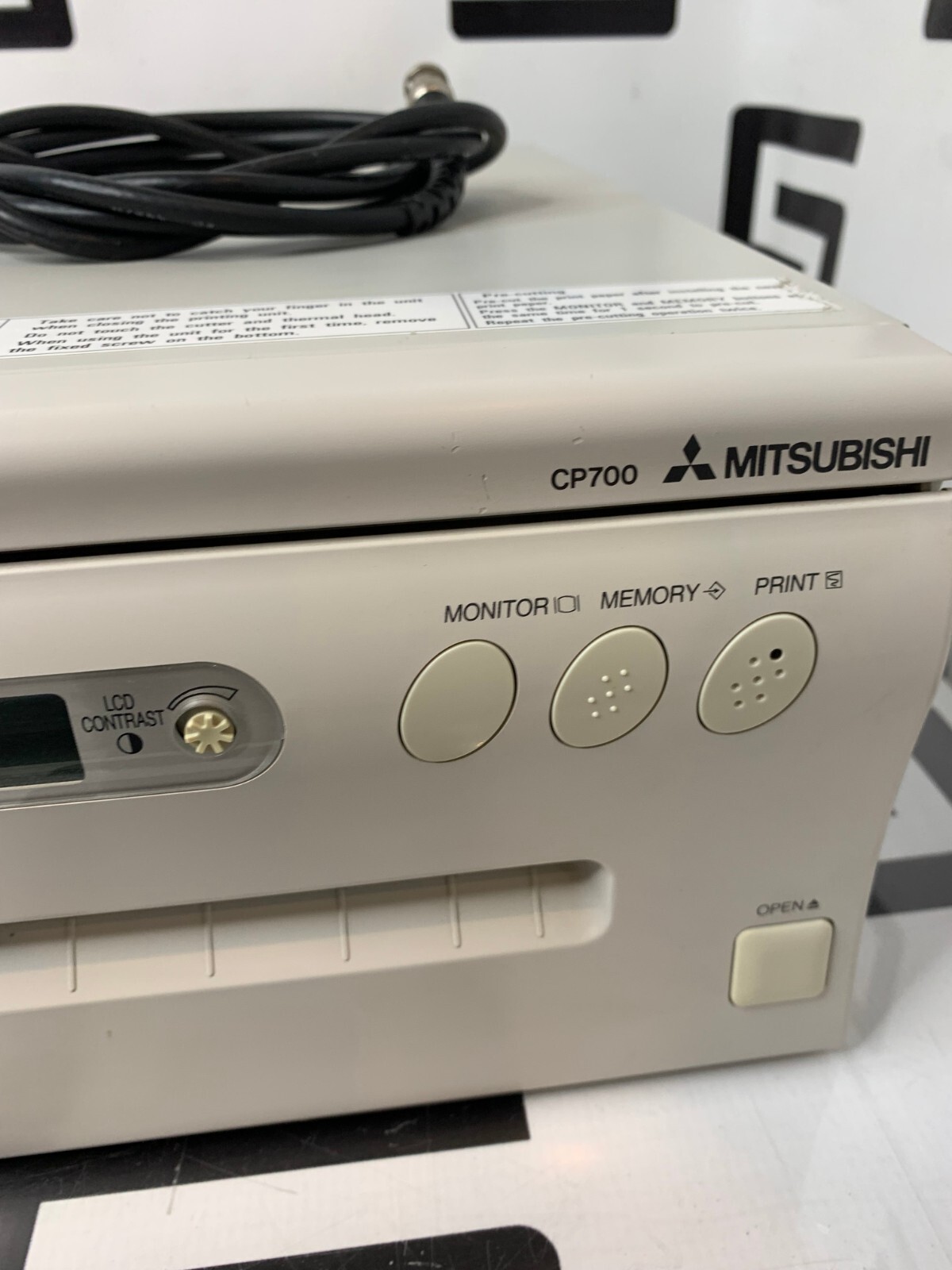 Used Mitsubishi CP700 Digital Color Thermal Printer Parallel CP700UM WARRANTY