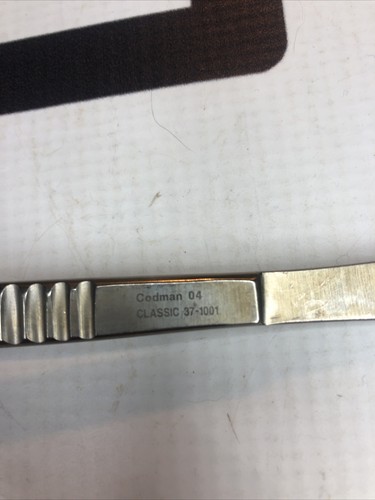 Used Codman 04 Stainless 032 37-1001 30 Day Warranty