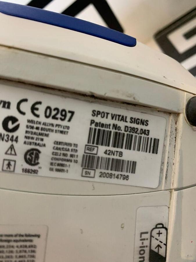Used WELCH ALLYN Spot Vital Signs 420 Series