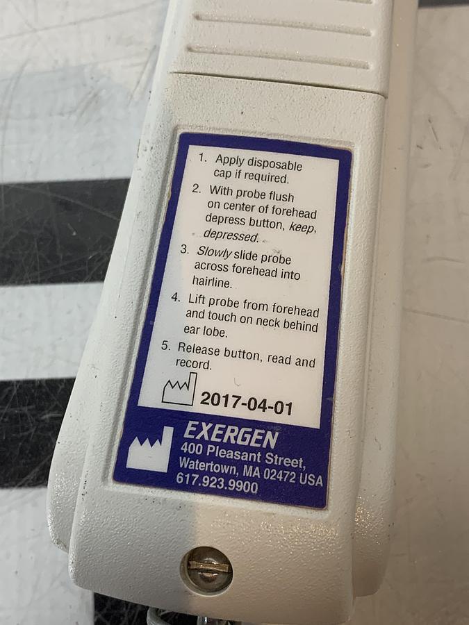 Used Exergen TAT-5000 Professional Temporal Scanner Thermometer w/ New Battery 2017