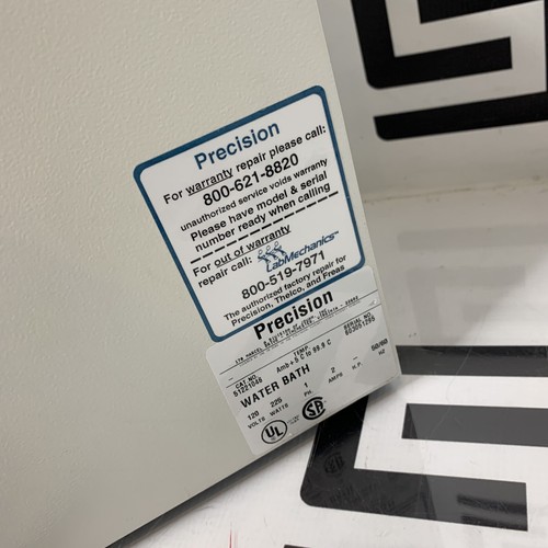 Used Thermo Precision 280 Series 2829 Microprocessor 2.5L  0.7Gal Water Bath 51221046