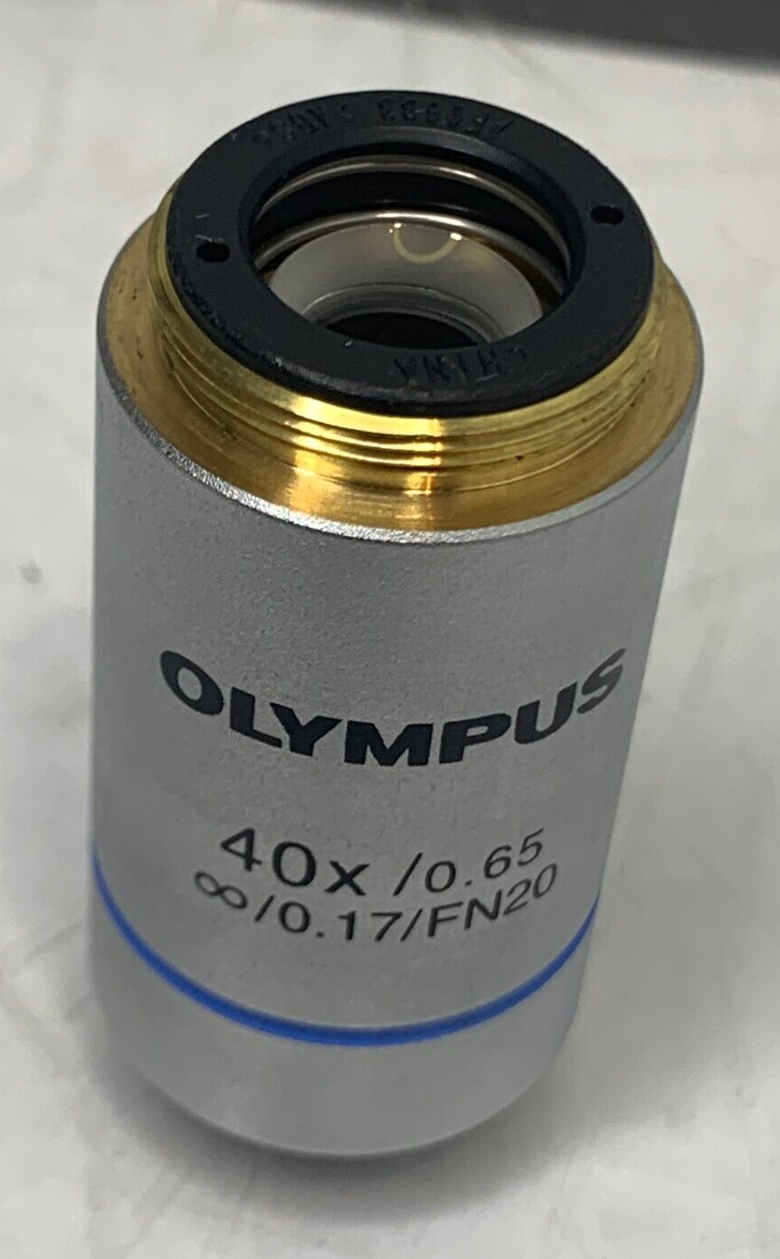 Used Olympus CX22 Plan Objective 40x/0.65 oil FN20 Infinity / 0.17 CX23 Microscope