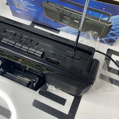 NEW Electro Brand 7403 Stereo AM FM Radio Cassette Recorder AC/DC Battery NIB