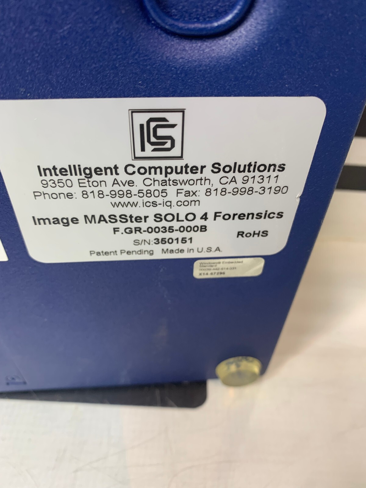 Used Intelligent Computer Solutions Image MASSter Solo 4 Image Replicator ICS