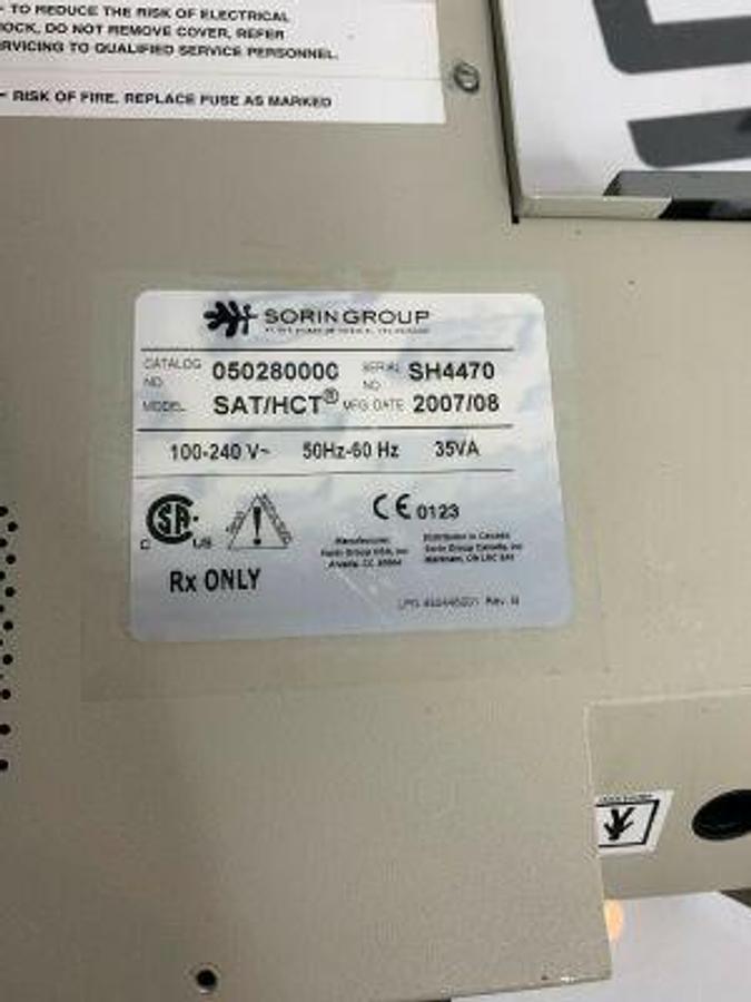 Used COBE orin Group  SAT/HCT Monitor 050280000 Medical Surgical Pump Unit SAT HCT