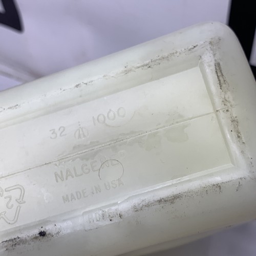 Used Thermo Nalgene Rectangular Sample Lab Reagent Bottle 1000ml 32oz Wide Mouth HDPE