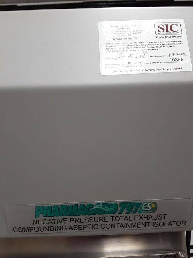 Used NUAIRE Pharmagard 797ES NU-NTE797-400