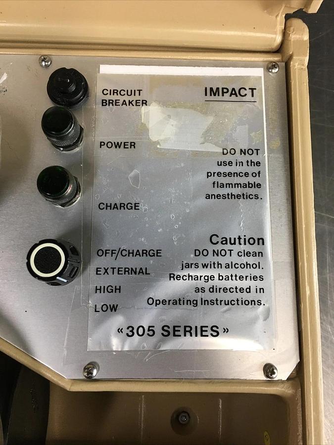 Used Impact Instrumentation 305 Series Portable Aspirator Emergency Suction Pump