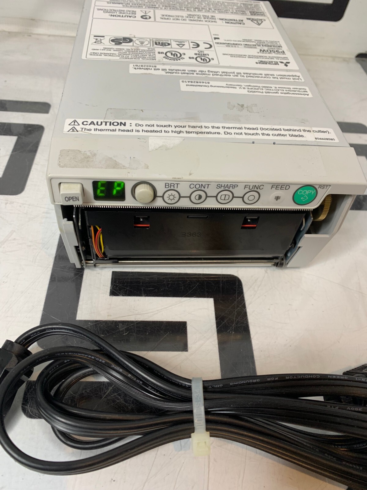 Used Mitsubishi P93W Digital Thermal Printer P93 Video Copy Processor Monochrome B&W