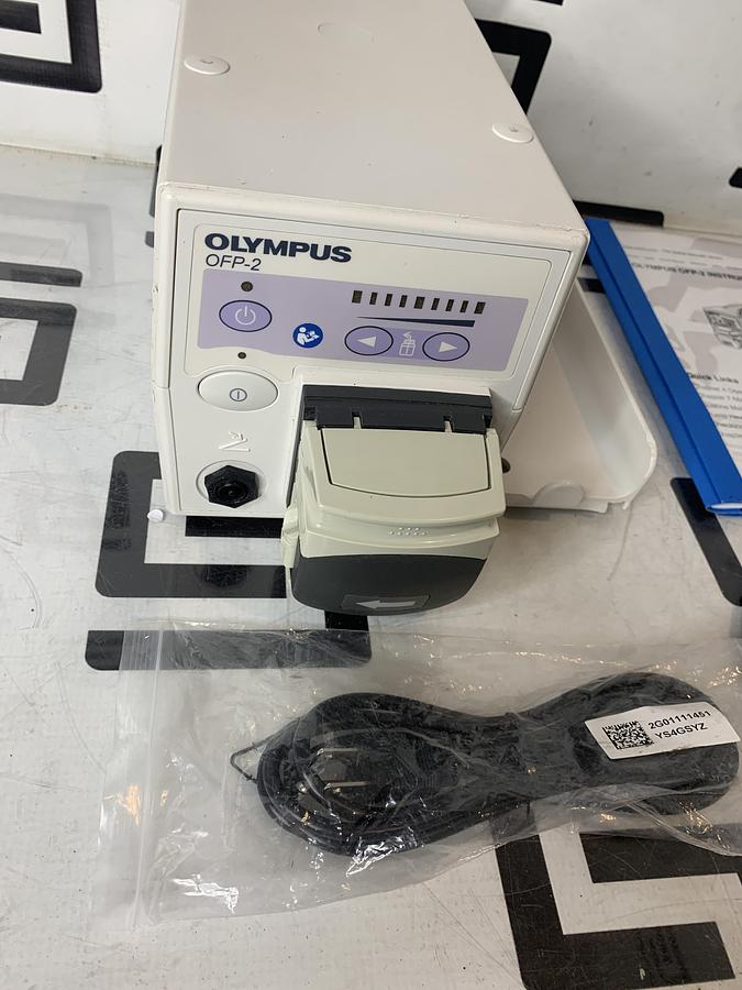 Used Olympus OFP-2 Endoscopic Flushing Pump Irrigation W/ Footswitch TESTED