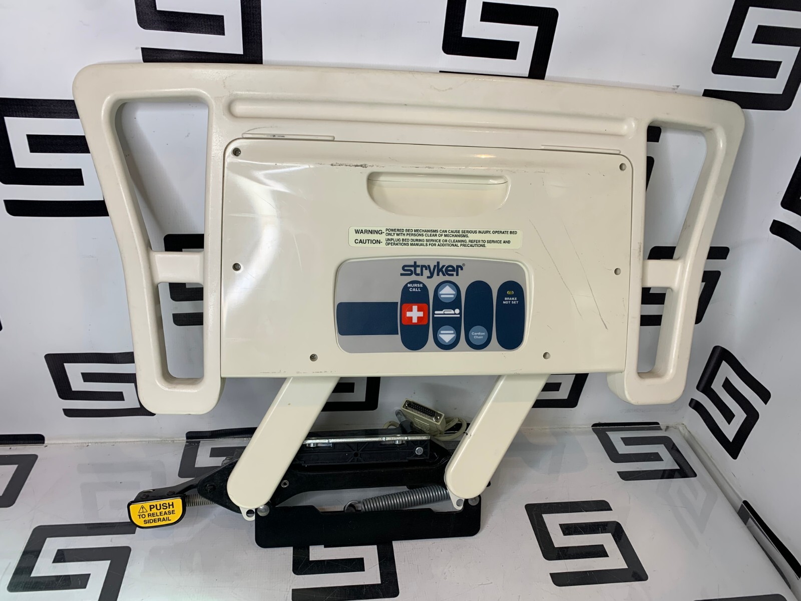 Used Stryker 3002 Secure II Hospital MED SURG BED Left Hand Siderail Controller ASSY