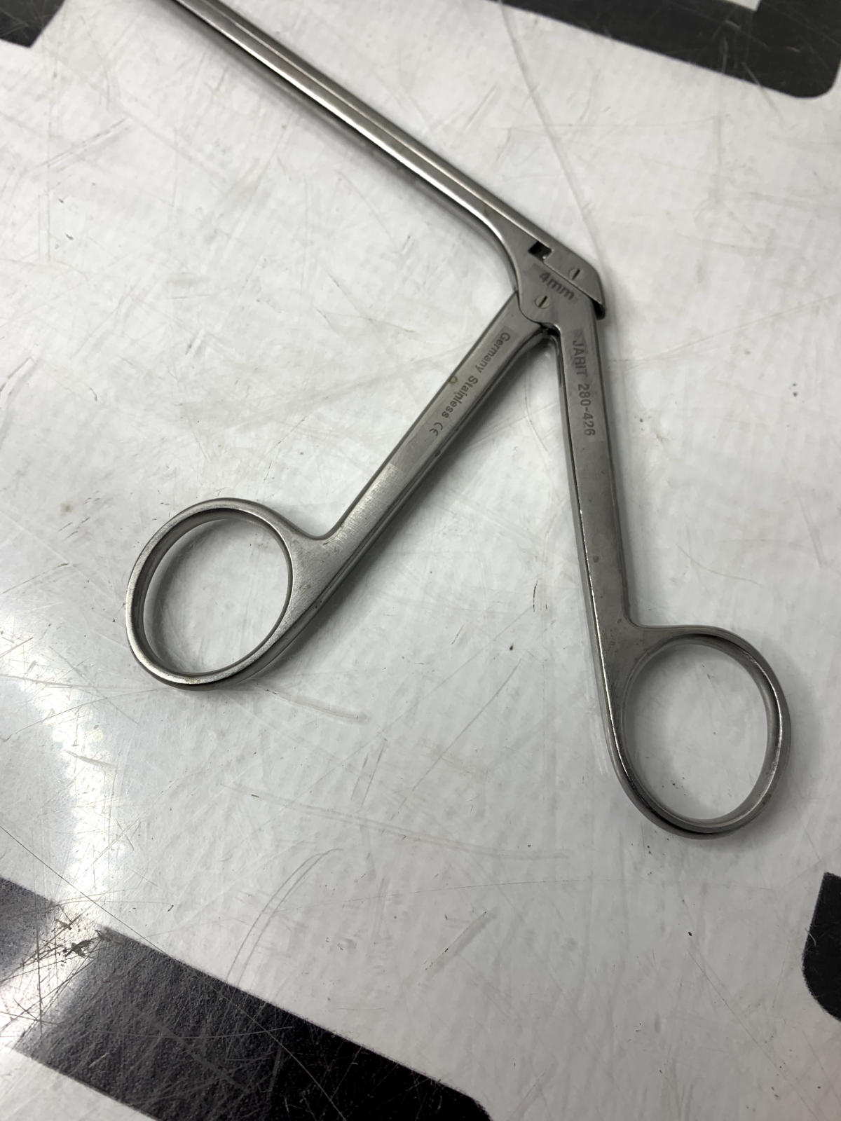 Used Jarit 280-426 Spurling Rongeur 4mm x 10mm Bite, Angled Up WARRANTY