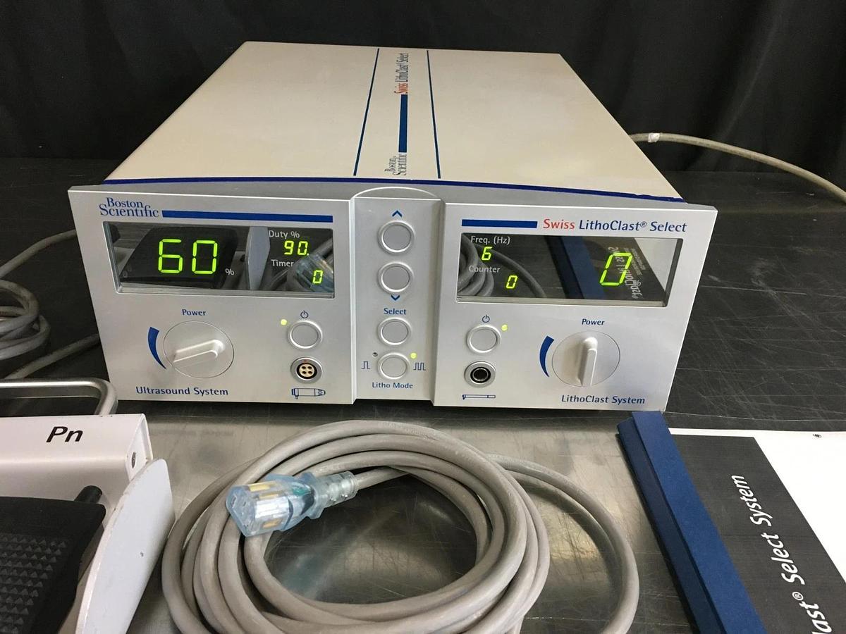 Used Boston Scientific Swiss LithoClast Select System Ultrasound W/ Foot pedal manual