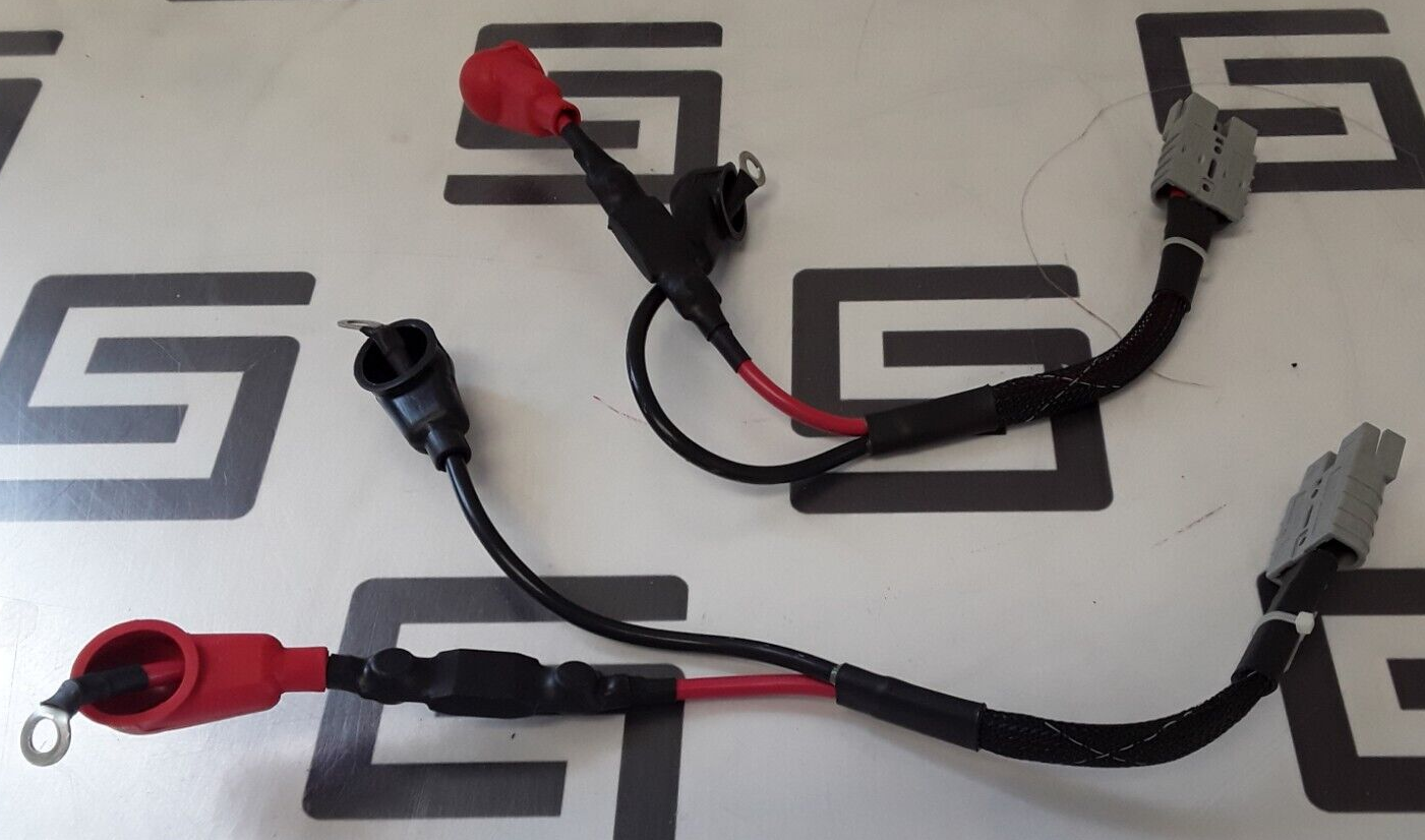 Used 2 Quantum Edge 3.0 2.0 Power Wheelchair Battery Cables  DWR1502H005-D X 3 2 + -