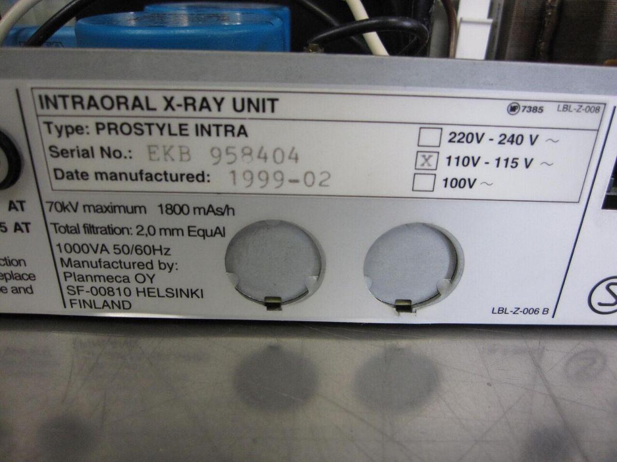 Used INTRAORAL PROSTYLE INTRA ORAL XRAY BITEWING 110V 1110-0E CONTROL