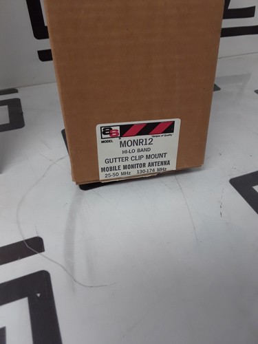 NOS VTG MONR12 Mobile Monitor Antenna Specialist Hi-Lo Band Gutter Clip Mount