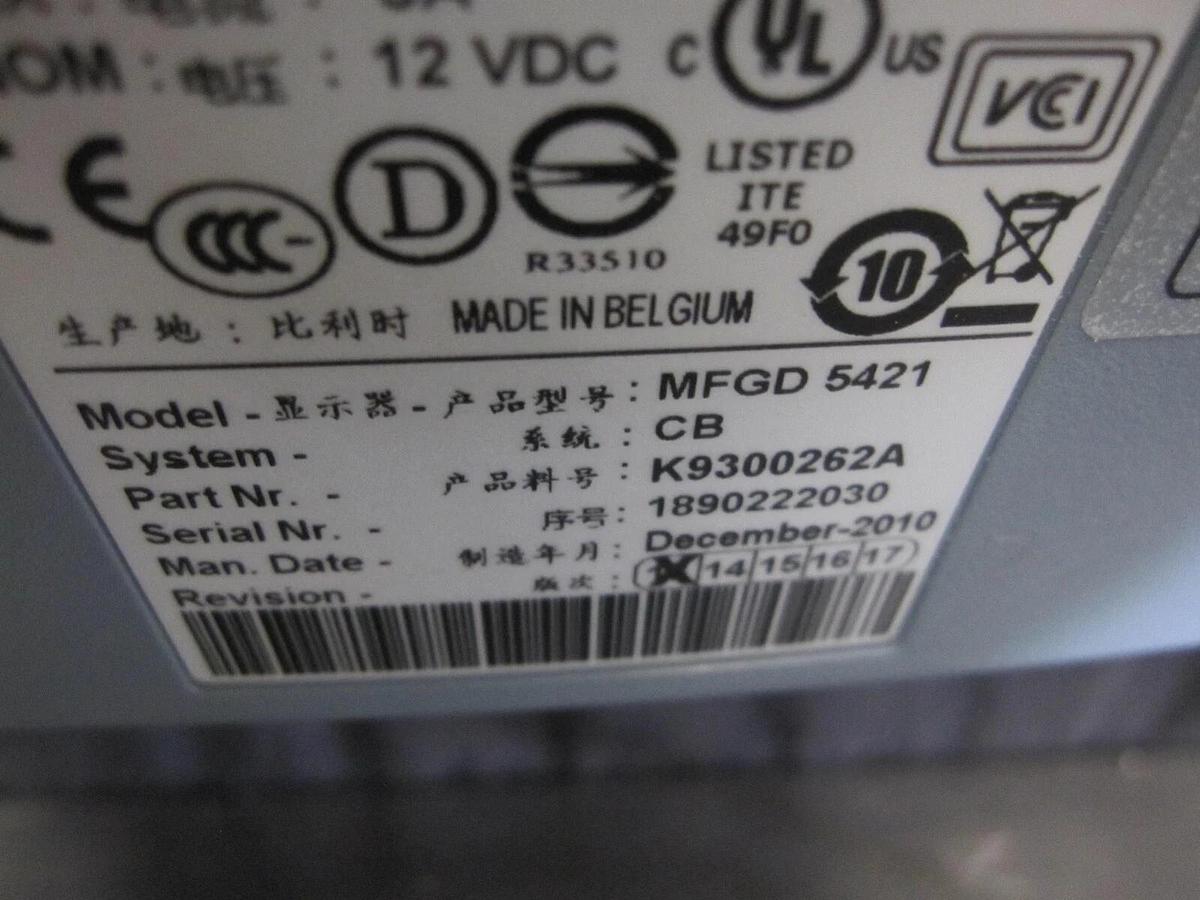 Used Barco MFGD 5421 21" LCD Greyscale Mammography Display Monitor K9300262A W/ POWER