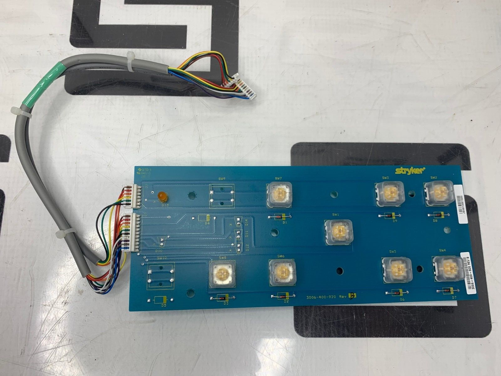 Used Stryker 3005 S3 EX PCB Board Buttons Assembly 3006-400-920 WARRANTY