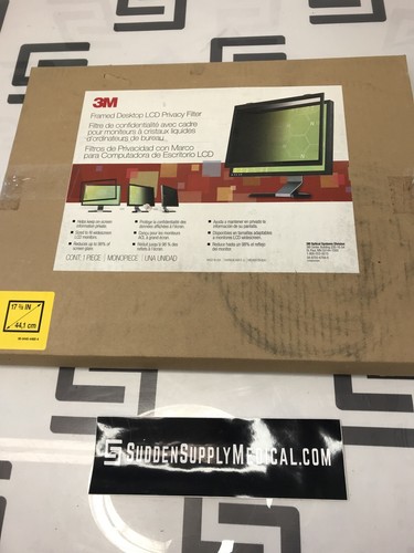 Used 3M Framed 17 3/8" Desktop LCD Screen Privacy Filter 44,1 cm Monopiece