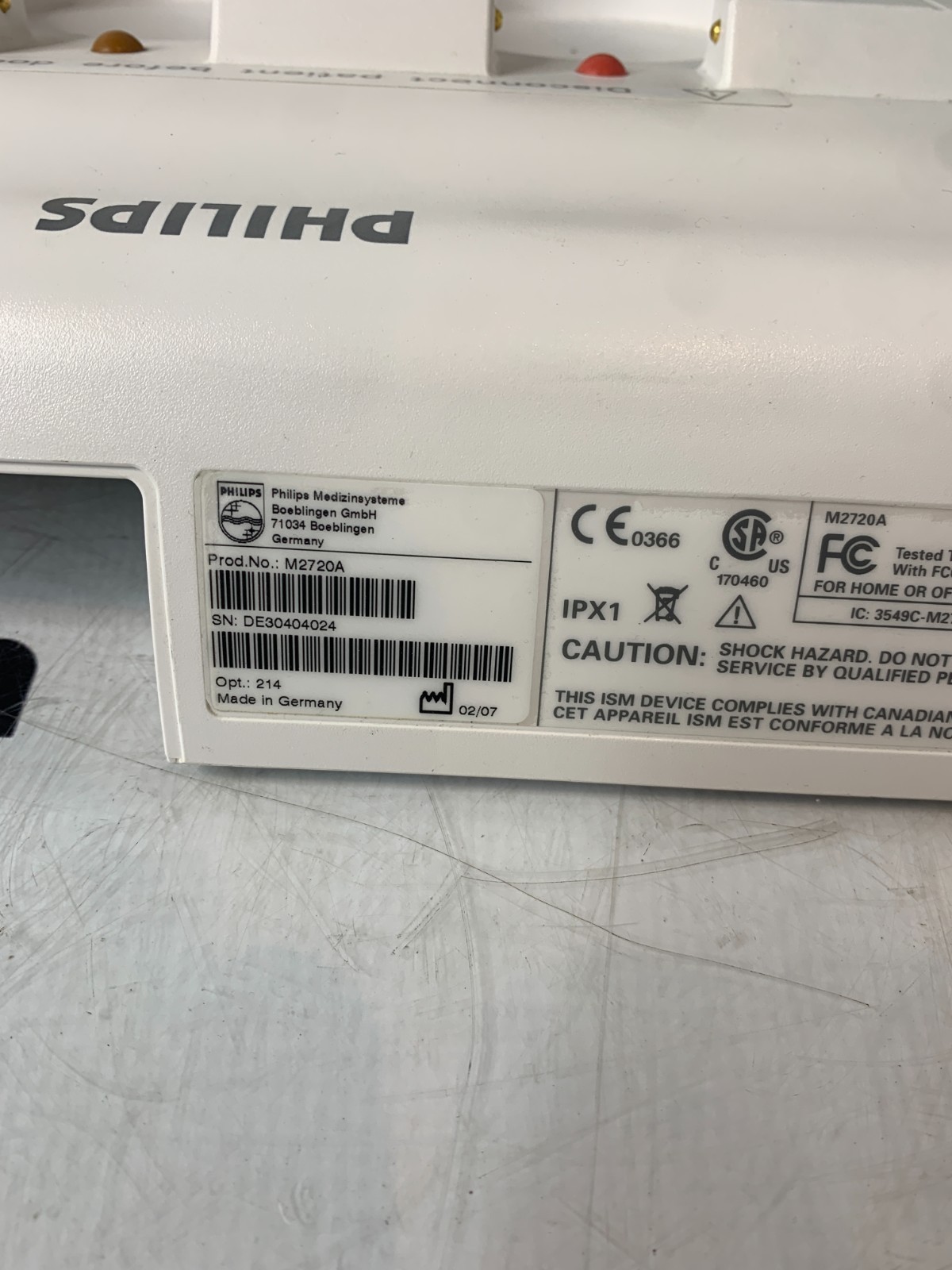 Used Philips M2720A Avalon CTS Cordless Fetal Monitoring Base Docking Station