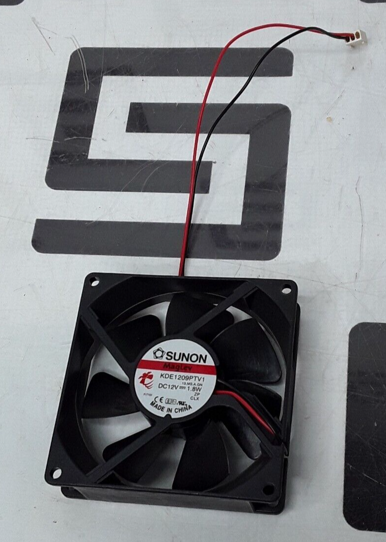 Used SUNON Cooling Fan KDE1209PTV1 9025 12V 1.8W 9CM 90x90x25mm 3.6"x3.6"x1"