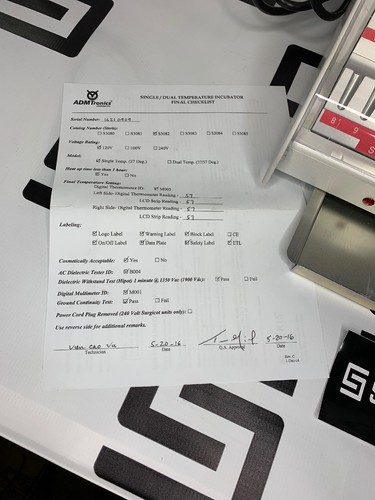 Used Steris Verify S3082 28 Well Single Temperature Incubator 30 DAY WARRANTY