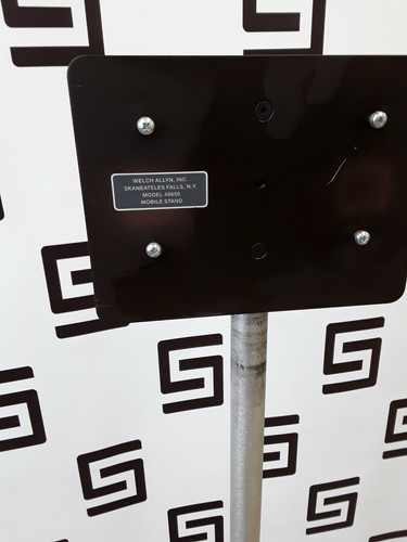 Used Welch Allyn Rolling Mobile Stand Exam Light Cart 48650 FOR 48830 Lite Box