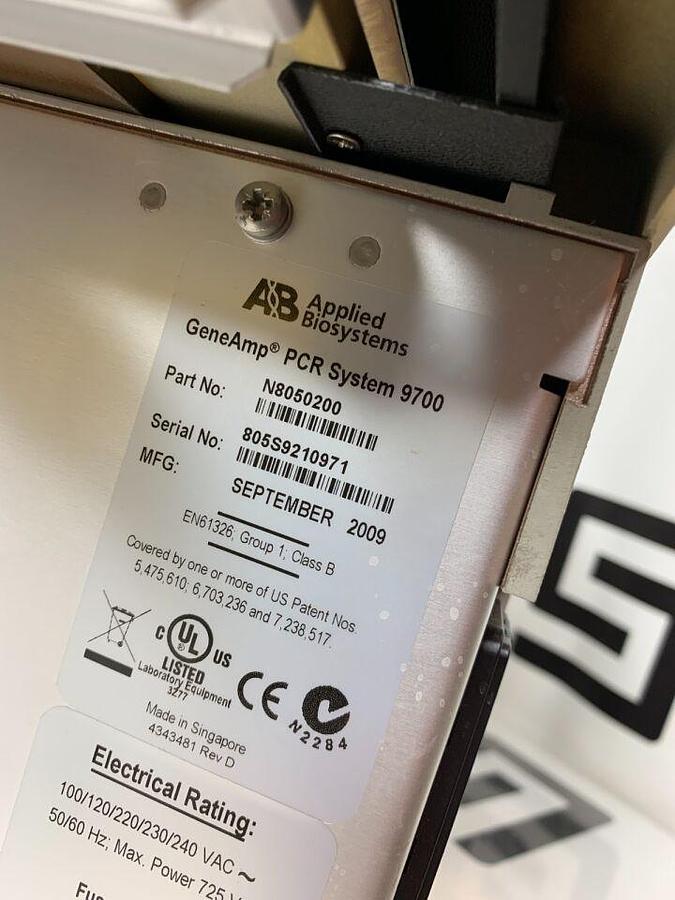 Used APPLIED BIOSYSTEMS GeneAmp PCR 9700