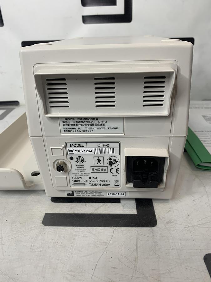 Used Olympus OFP-2 Endoscopic Flushing Pump Irrigation W/ Footswitch  & Manual TESTED