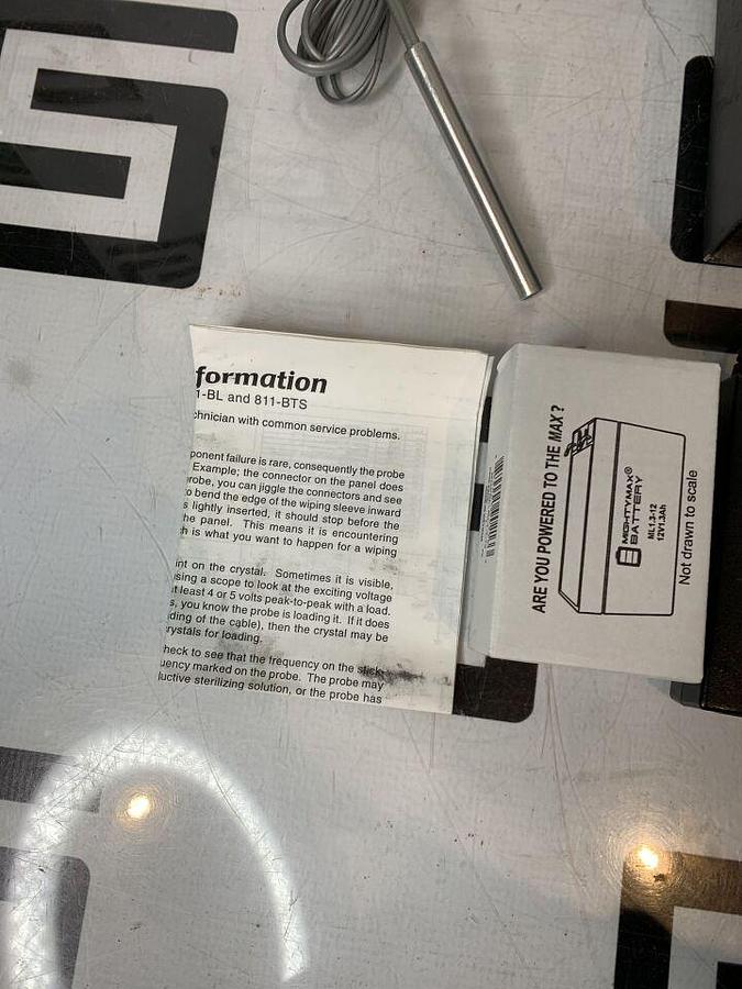 Used PARKS 811-B Doppler Flow Detector Model Probe Ultrasonic 811B NEW BATTERY Fetal Doppler